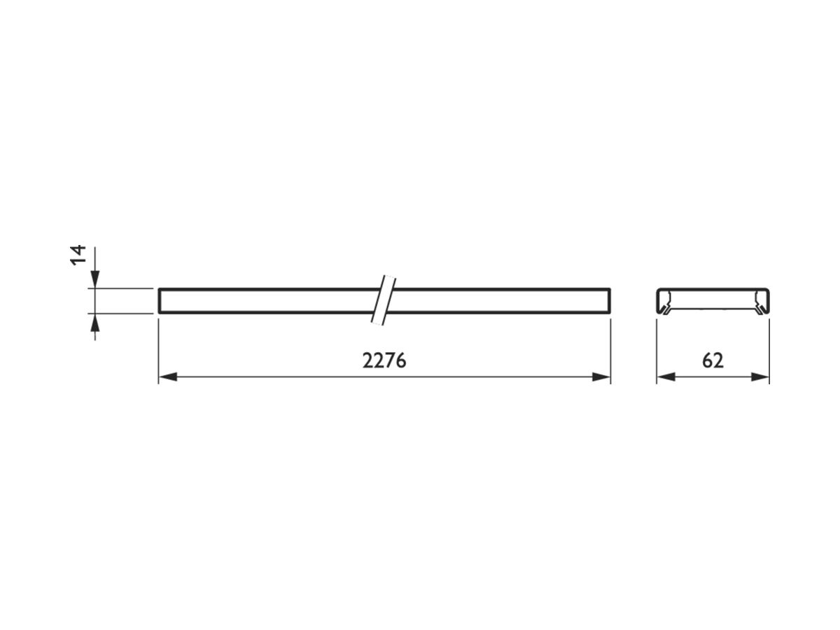 LED-Leuchteinsatz Philips Maxos fusion Panel WB 97W 16000lm 4000K DALI 2276mm