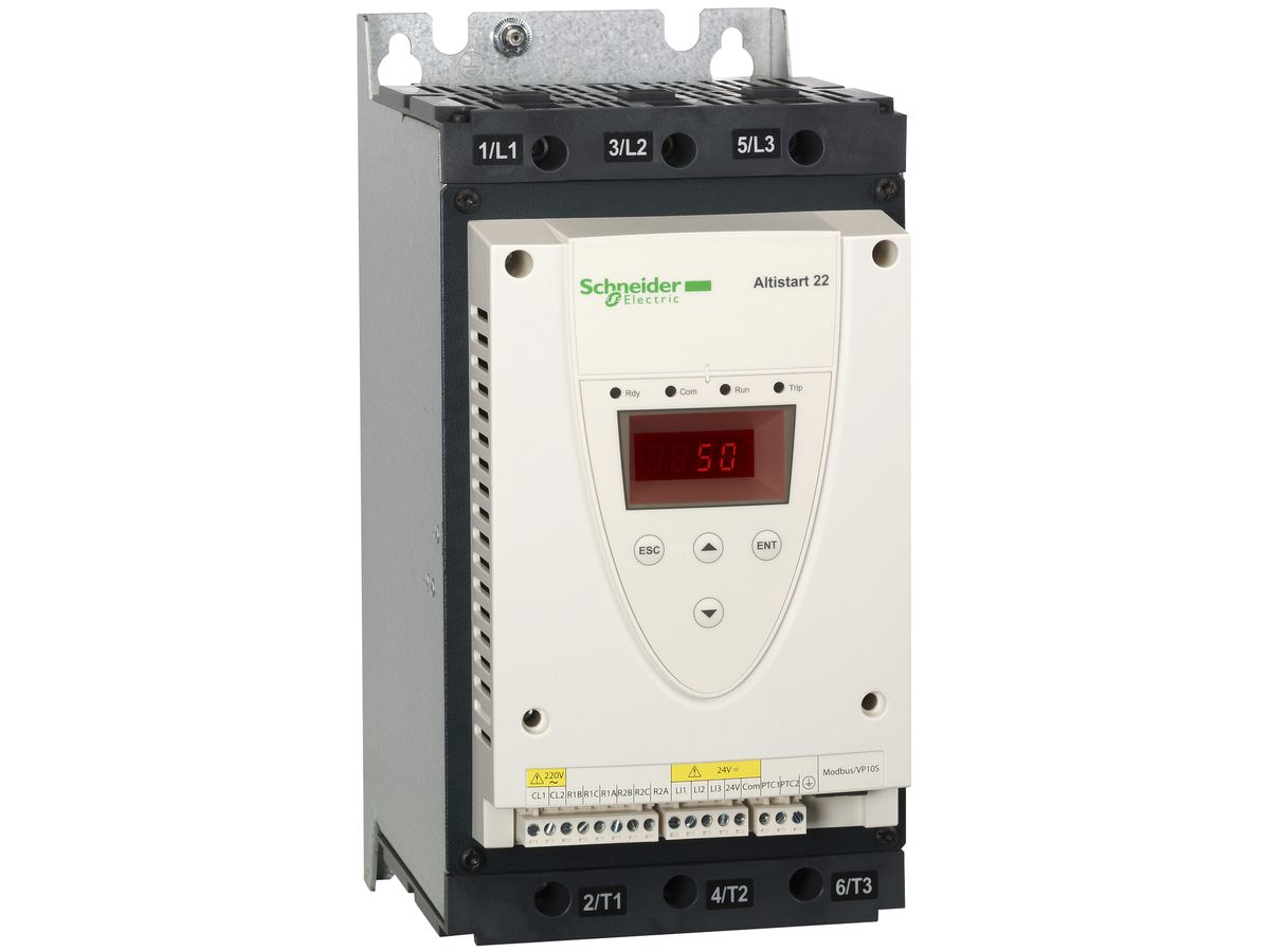 Softstarter Schneider Electric 230…440V, 75A 37kW, ATS22D75Q