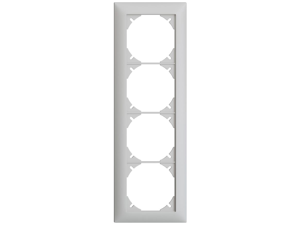 UP-Kopfzeile EDIZIOdue SNAPFIX® 4×1 vertikal 88×268mm hellgrau