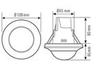 UP-Präsenzmelder ESYLUX PD-C 360bt/8 APC10 PS plus DALI-2 weiss