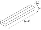 LED-Wandleuchte SLV SEDO, 17W 1200lm 3000K Glas satiniert IP20 alu gebürstet