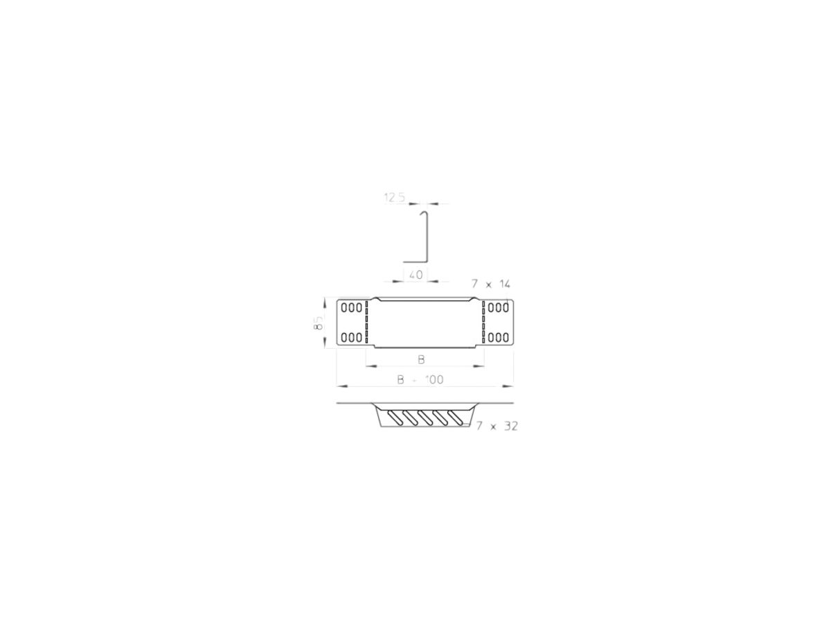 Reduzierwinkel Bettermann 85×300mm