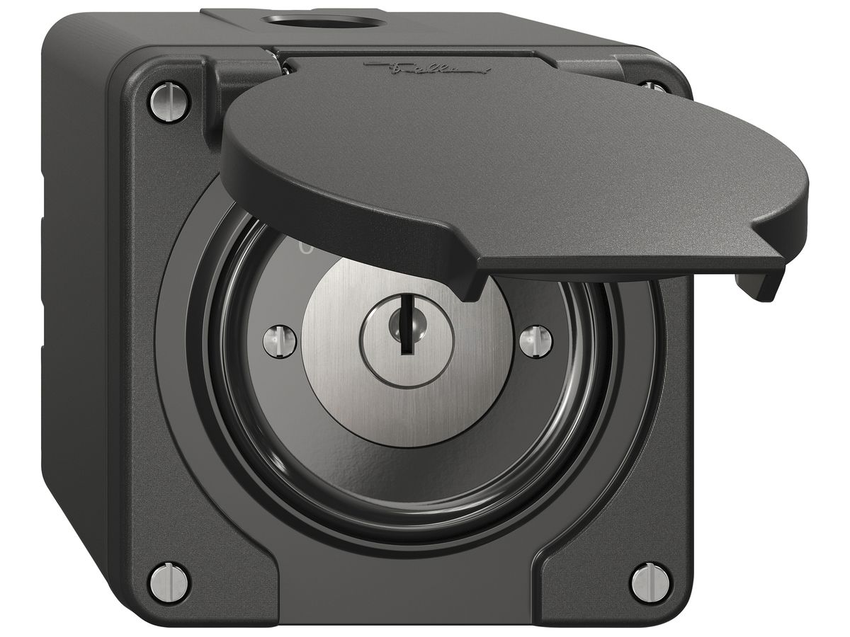 AP-Schlüsselschwenktaster NEVO SNAPFIX® 1P 1NC 1NO 16A 400V 0-> <-1 sz