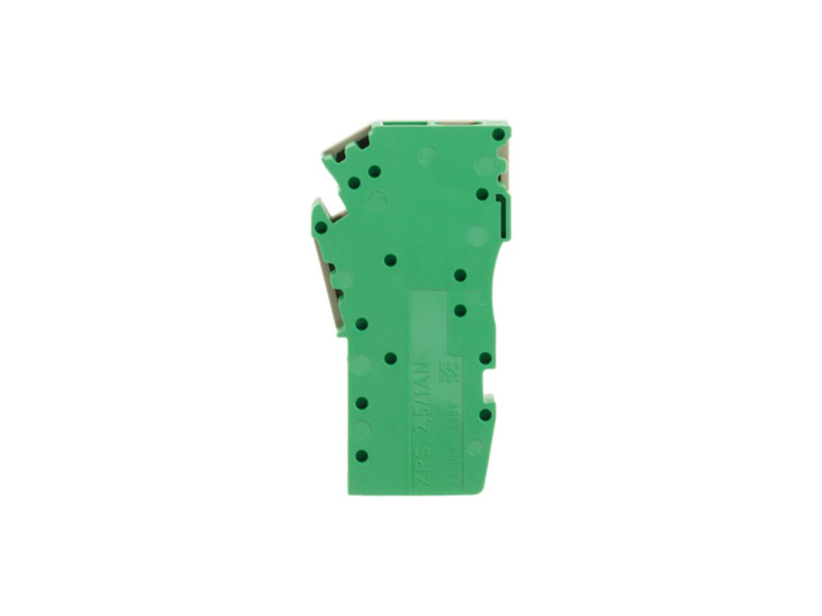 Kupplung Weidmüller ZPS 2.5/1AN/QV/1 steckbar Zugfeder 2.5mm² 1L grün