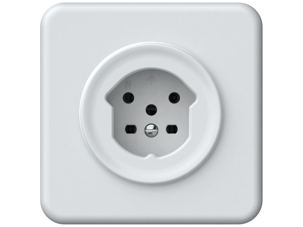 UP-Steckdose origin 1×Typ 15 10A 230V 92×92mm weiss