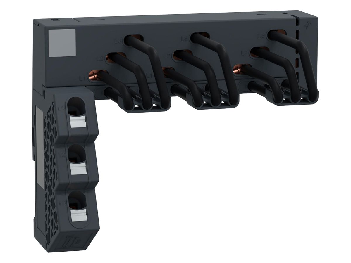 Sammelschienenverbinder TeSys 3P 3Ph 63A 158mm schwarz