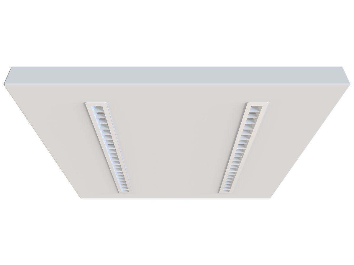 LED-Panelleuchte Sylvania OPTICLIP 27W 3300lm 830 IP40 DIM 595×595mm weiss