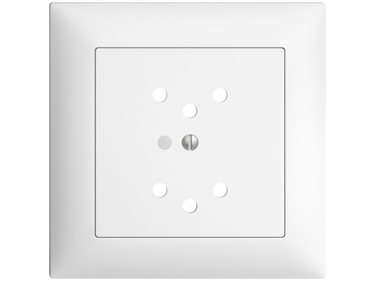 UP-Frontset EDIZIOdue weiss 88×88mm 2×T12 mit Linse