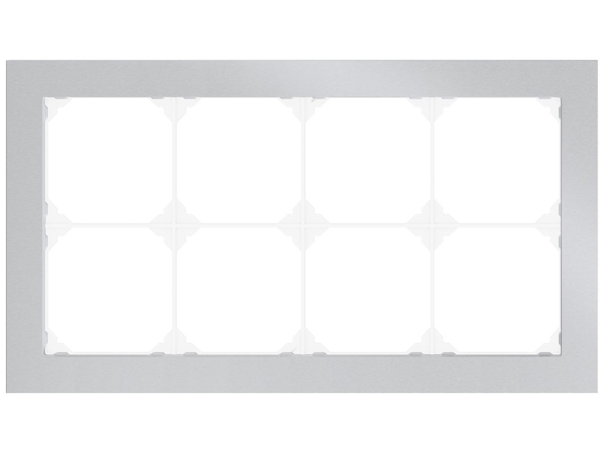 UP-Kopfzeile EDIZIO.liv prestige SNAPFIX® 2×4 274×154mm Al