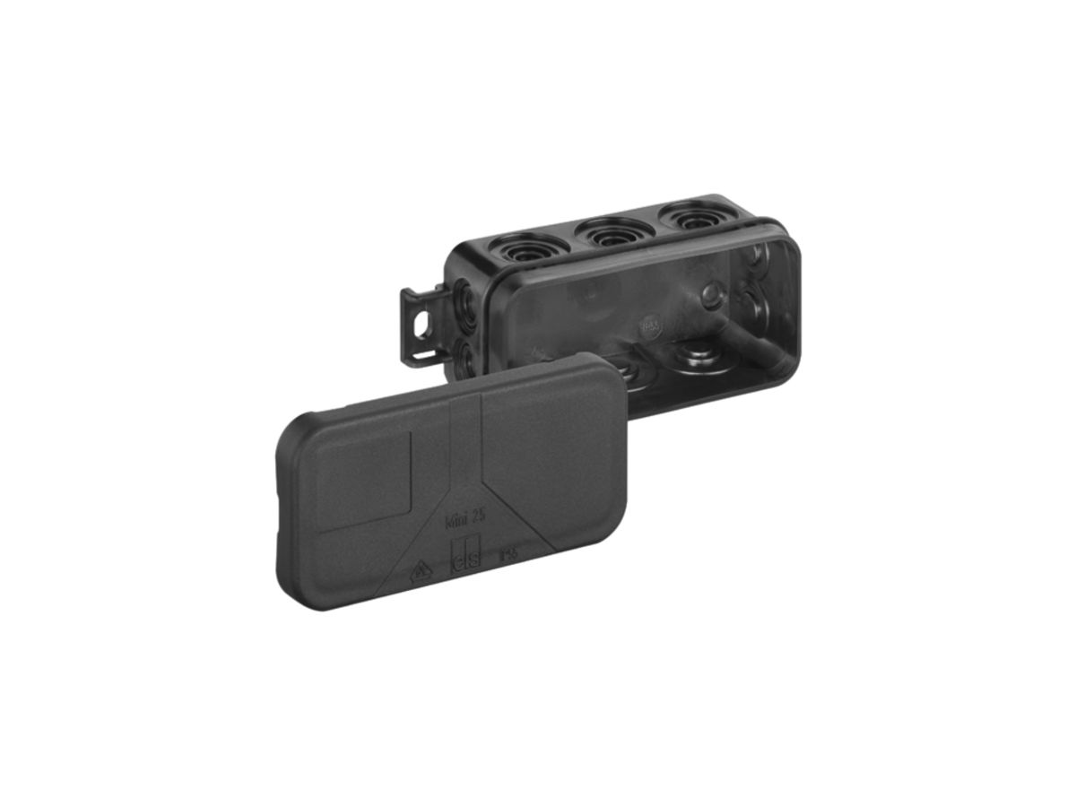AP-Abzweigdose Mini 25 89×43×37mm, schwarz