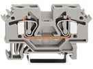 Durchgangsklemme frontverdr. WAGO 6mm² grau