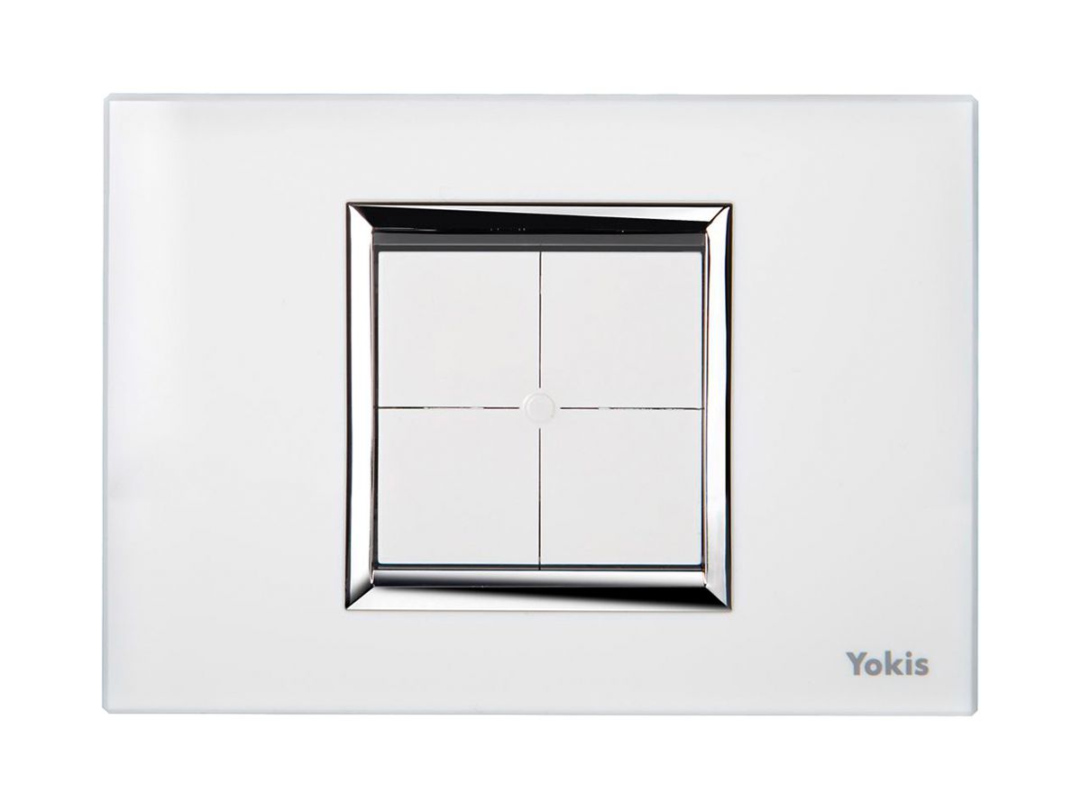 AP-RF-Wandsender Yokis TLM4T503, 4 Tasten weiss