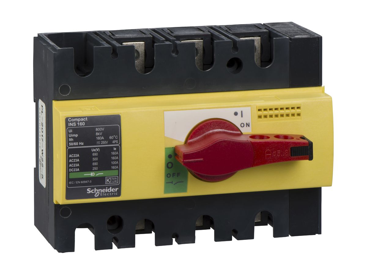 EB-Lasttrennschalter Schneider Electric NS-I 160 3L gelb/rot
