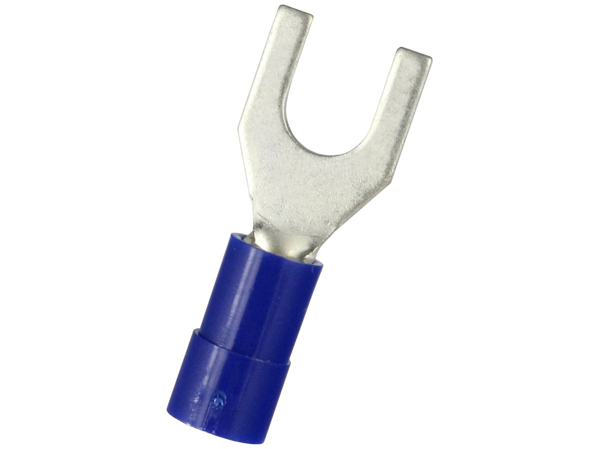 Quetschkabelschuh Ferratec Gabelform M3 PC 1.5…2.5mm² blau