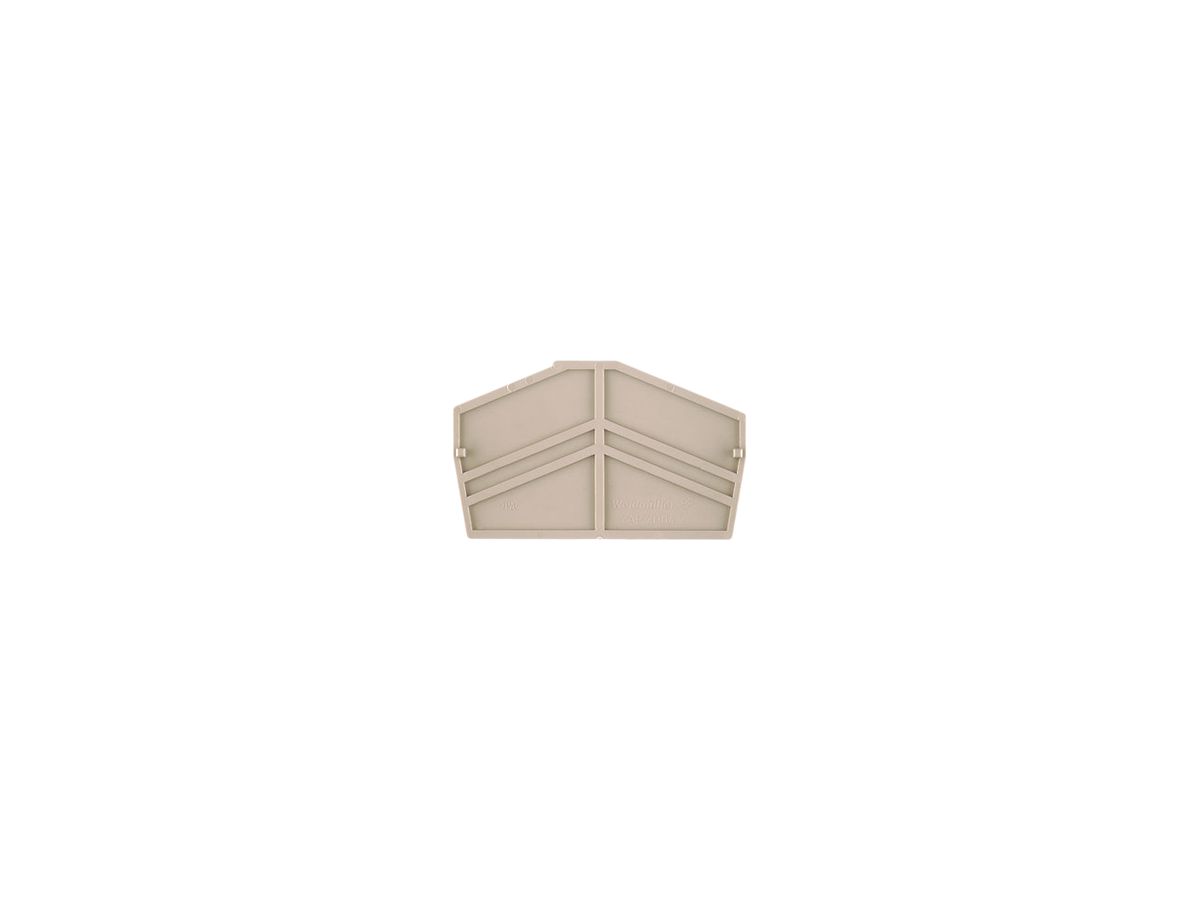 Abschlussplatte Weidmüller ZAP ZDU4-2 61.5×2mm beige