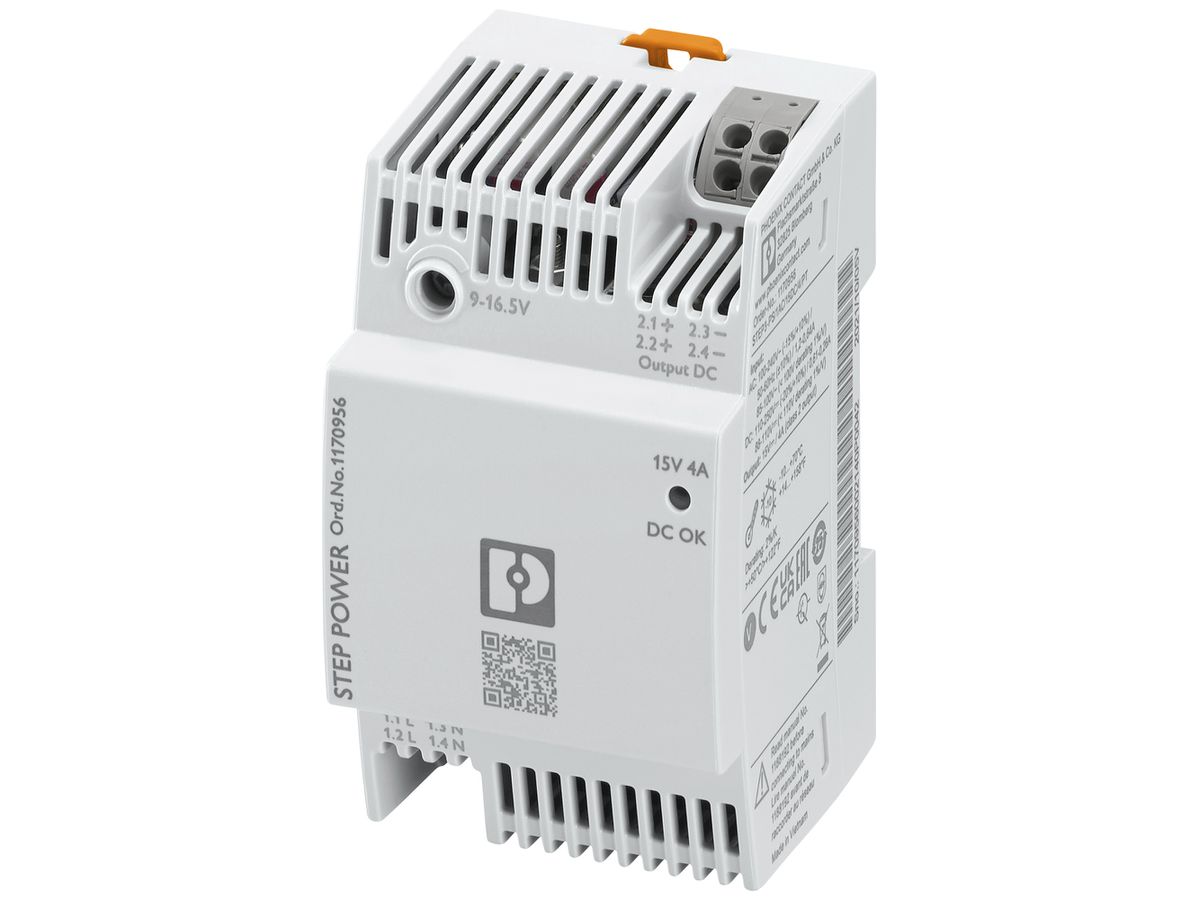 Schaltnetzteil PX STEP3-PS/1AC/15DC/4/PT 1L OUT 15VDC/4A