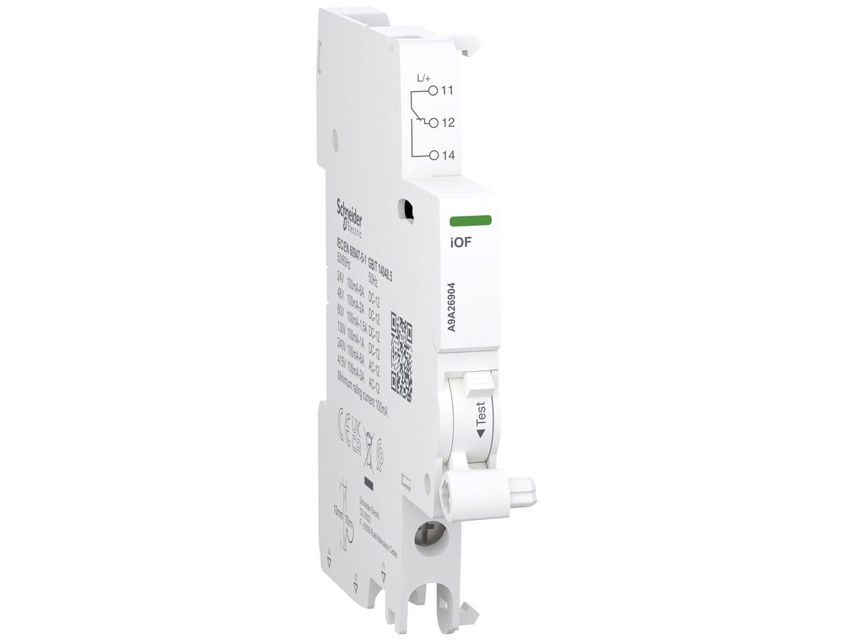 Hilfsschalter SE Clario iC40/Acti9 iC60 iOF 0.1…6A Anschluss unten