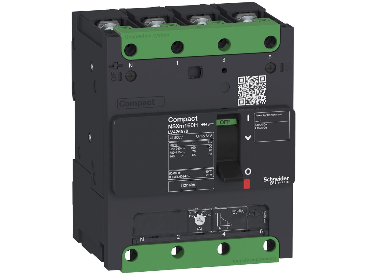 Leistungsschalter Schneider Electric NSXm100H 70…100A 4L 70kA SS