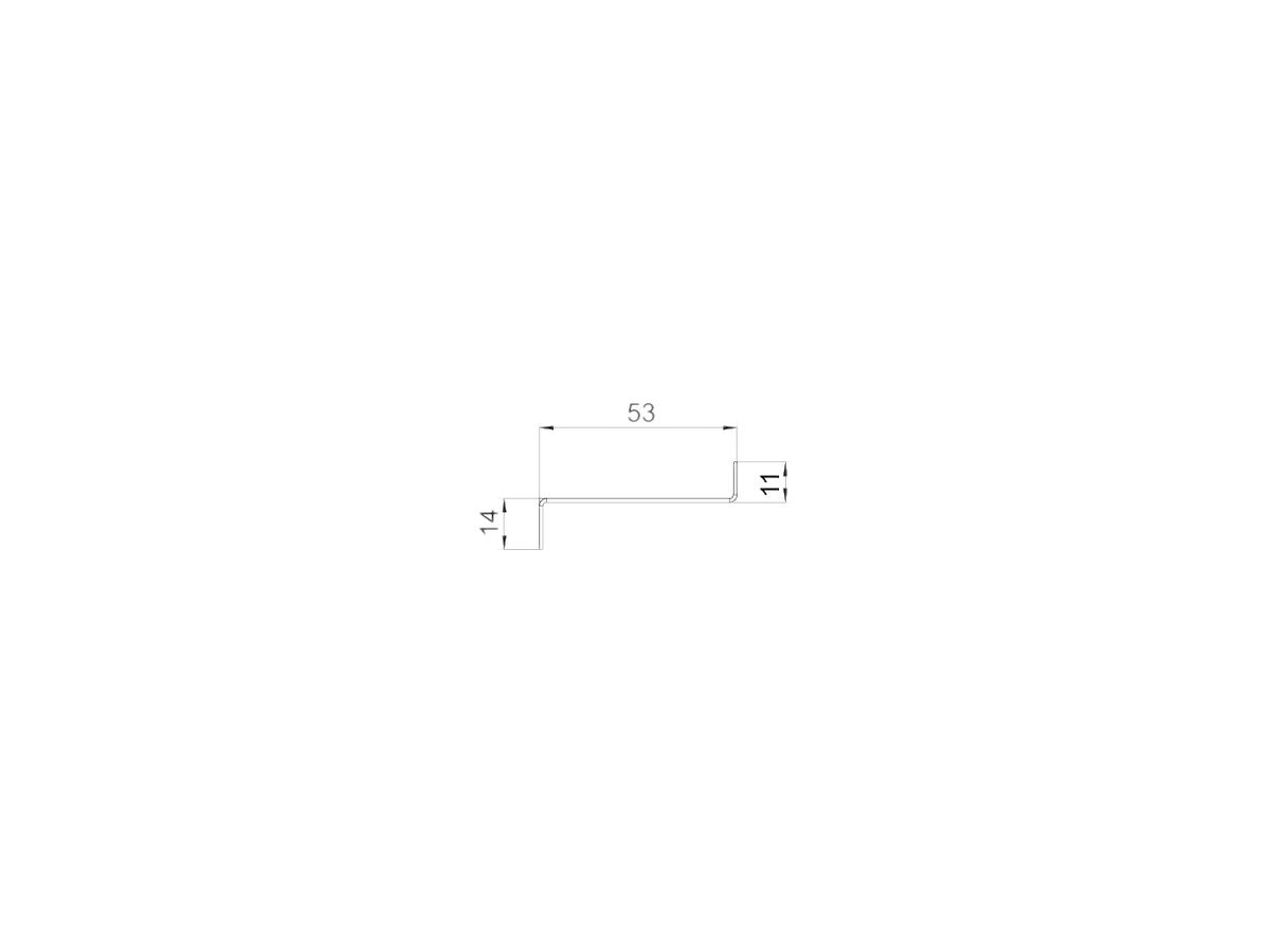 Trennwand Bettermann für GS 70 54×24×2000mm