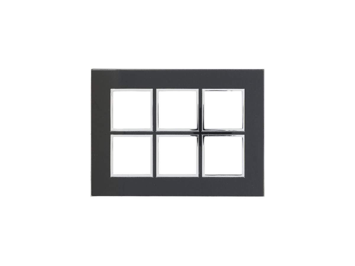 UP-Kopfzeile Legrand Arteor 2×3, horizontal, mirror black