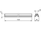 Tragschiene 4MX056 581 5×2.5mm² weiss