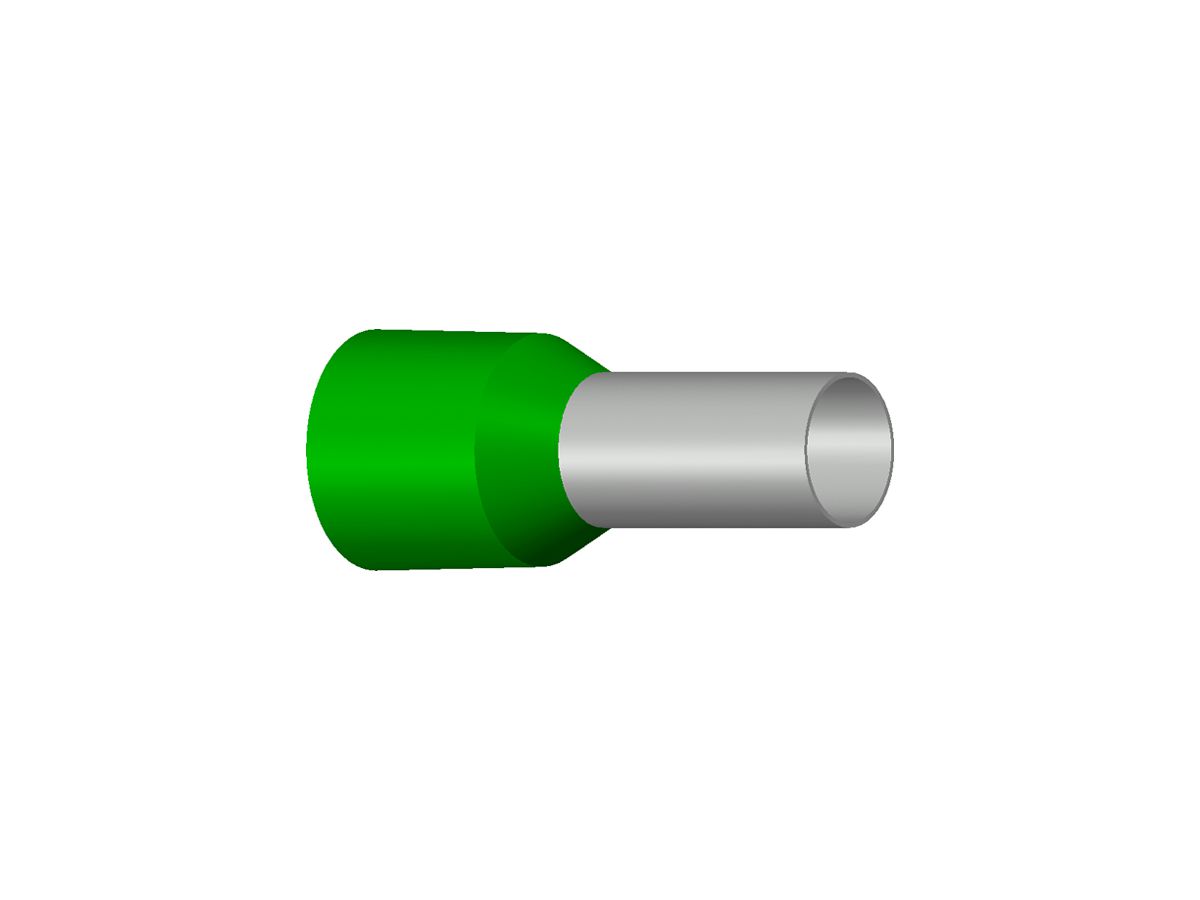 Aderendhülse Typ A isoliert 16mm²/12mm grün