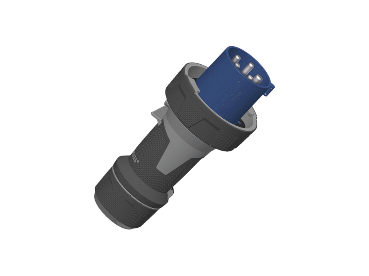 Stecker PowerTOP 125A IP67 3P 6h 230V, mit Verschraubung