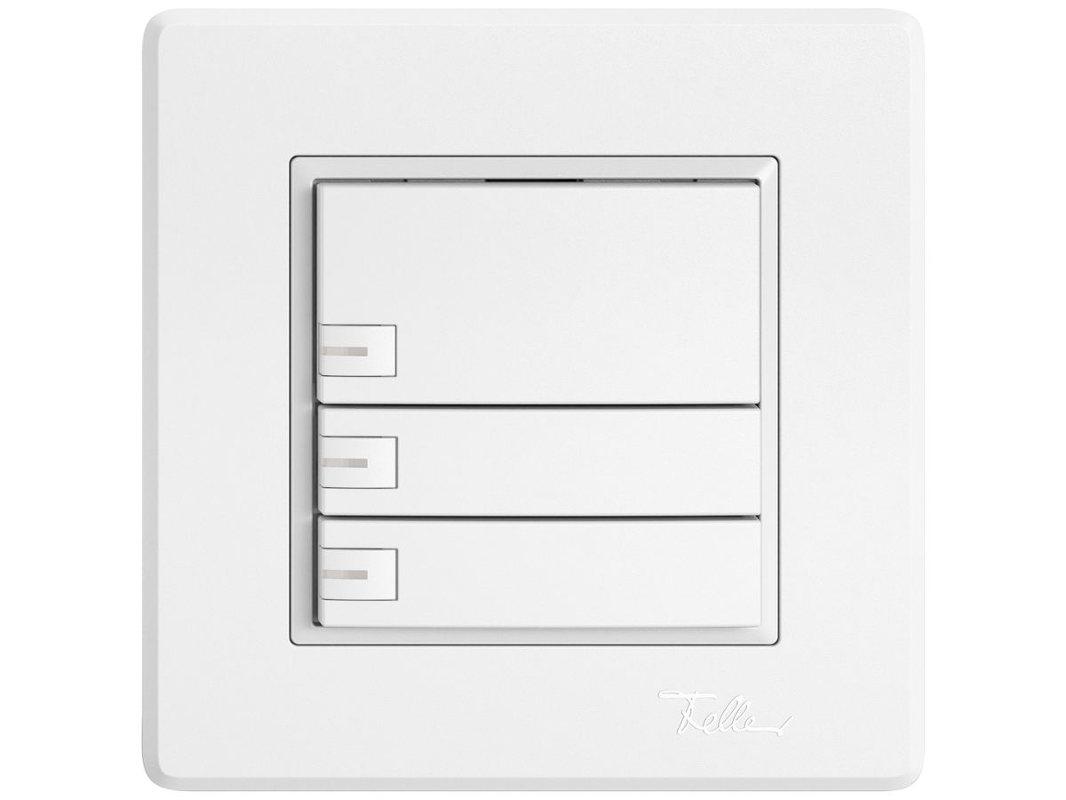 UP-KNX-Taster RGB EDIZIO.liv SNAPFIX® Temperaturfüh.RGB-LED 3×T 1-Tbed.ws