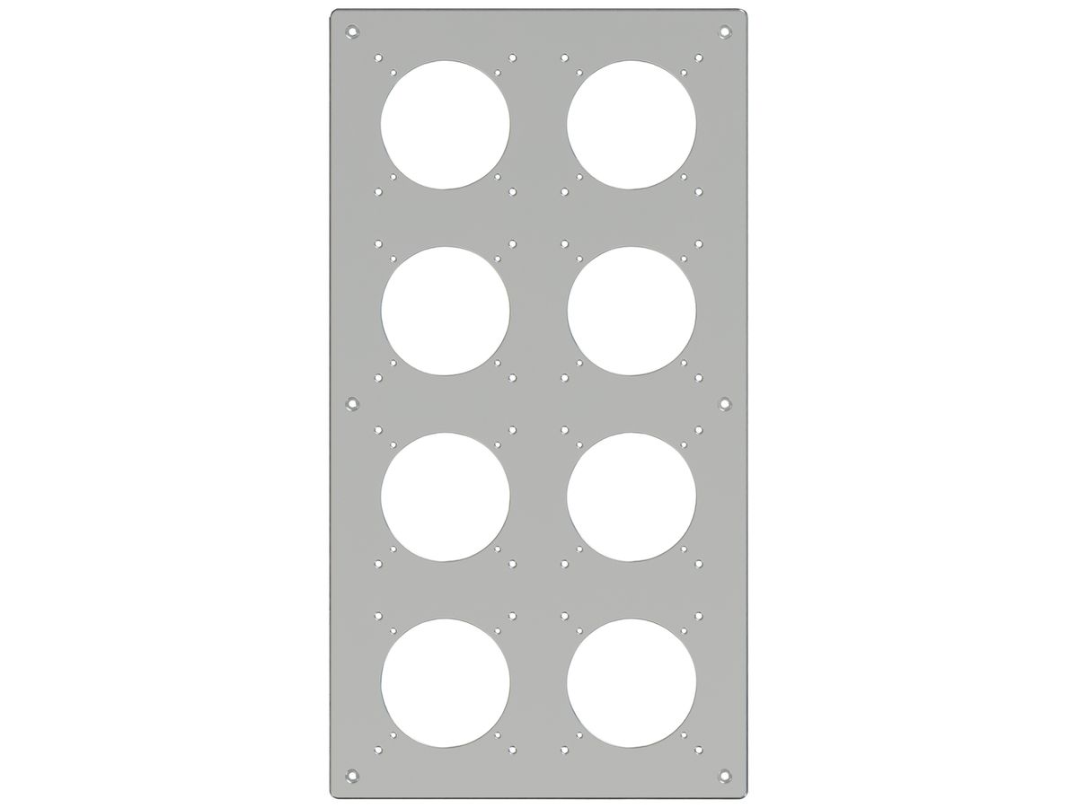 UP-Kopfzeile ELEMENT SNAPFIX® 4×2 225×425mm aluminium