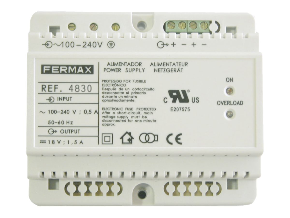 REG-Netzgerät Fermax 100…240VAC/18VDC, 3.5 A, DIN6