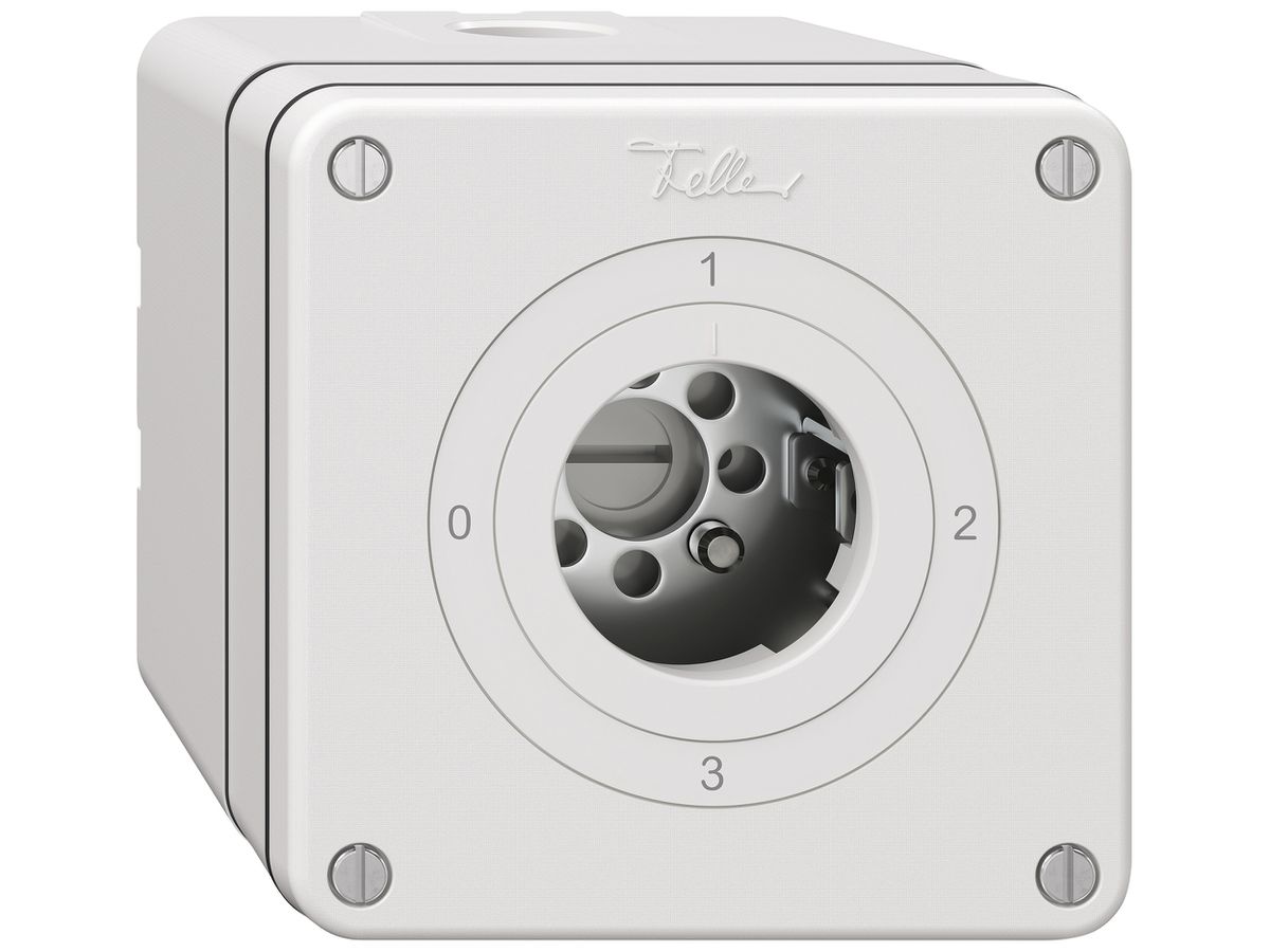 AP-Schlüsselschalter NEVO SNAPFIX® Umschalter 16A 400V 0-1-2-3 ws