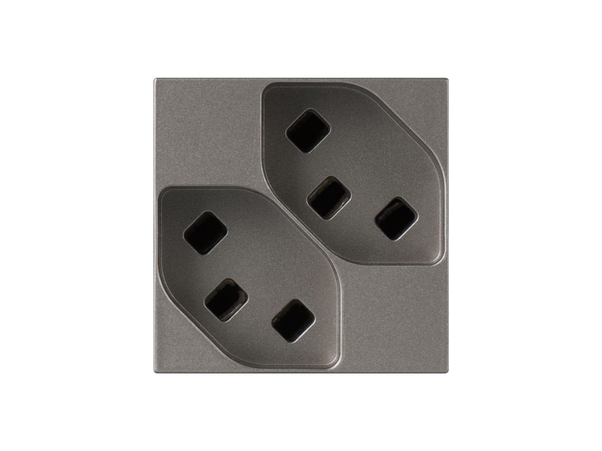 EB-Steckdose ATO 2×T23 magnesium 2 Module
