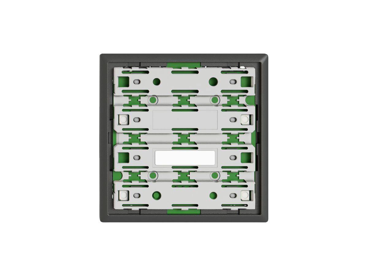 Frontplatte EDIZIO.liv UNI SNAPFIX® 60×60mm dunkelgrau