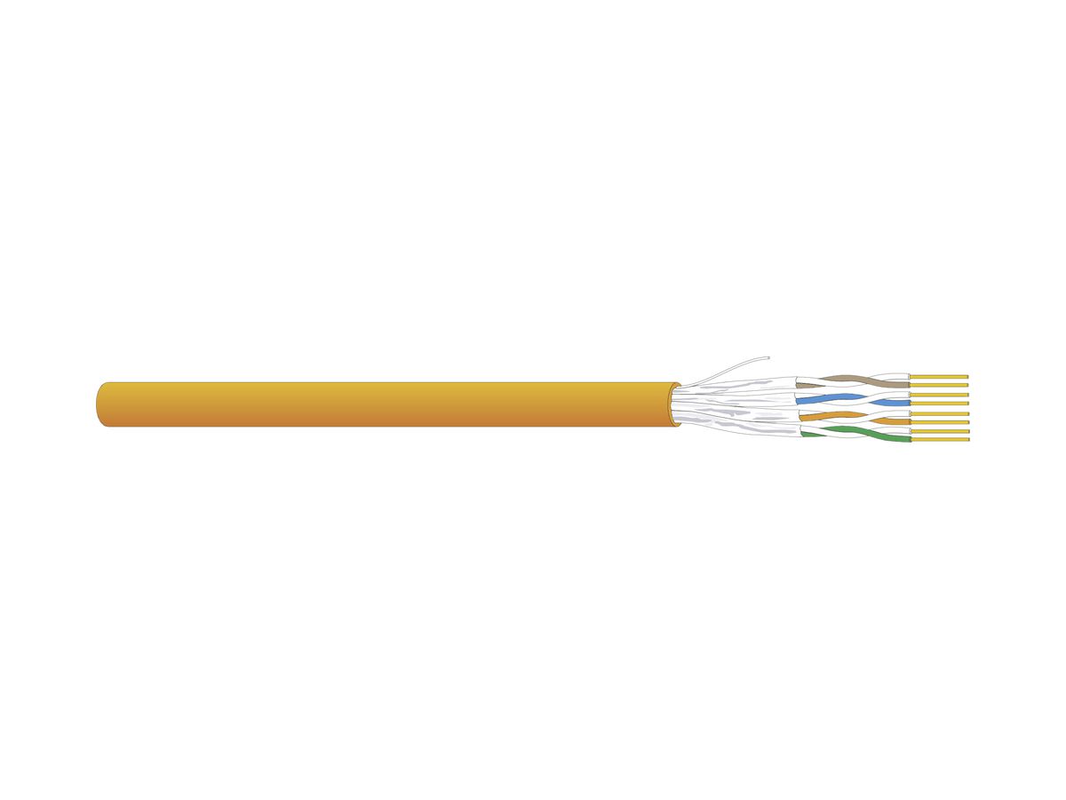 Datenkabel Dätwyler CU 6002 4P U/FTP, Kat.6 LSZH Dca 1000m orange