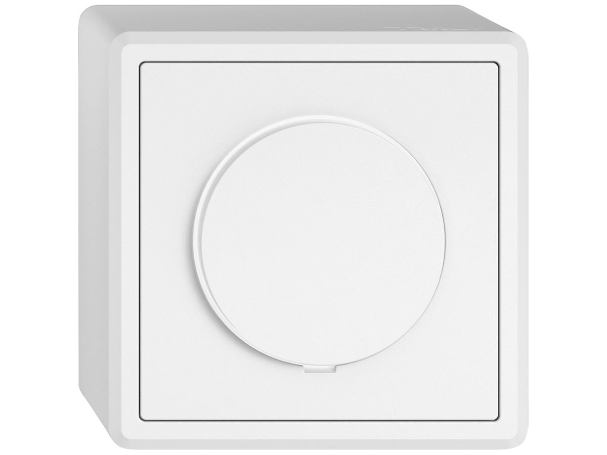 AP-Dimmer EDIZIO.liv SNAPFIX® bel.ws Phasenabschnitt 20…600W/20…600VA ws