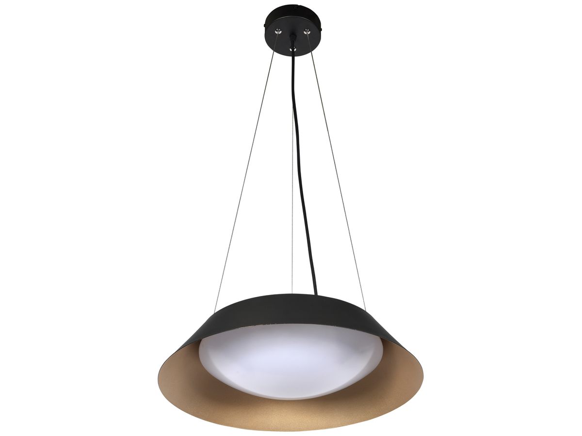 Seilabhängung-Set DOTLUX LUNA/SURFACE Aluminium Ø120×1600×35mm schwarz