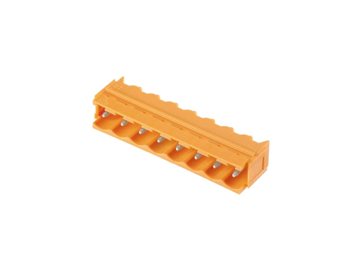 Stiftleiste Weidmüller SL Schwalbenschwänze THT 5.08mm 4L 90° 3.2mm orange