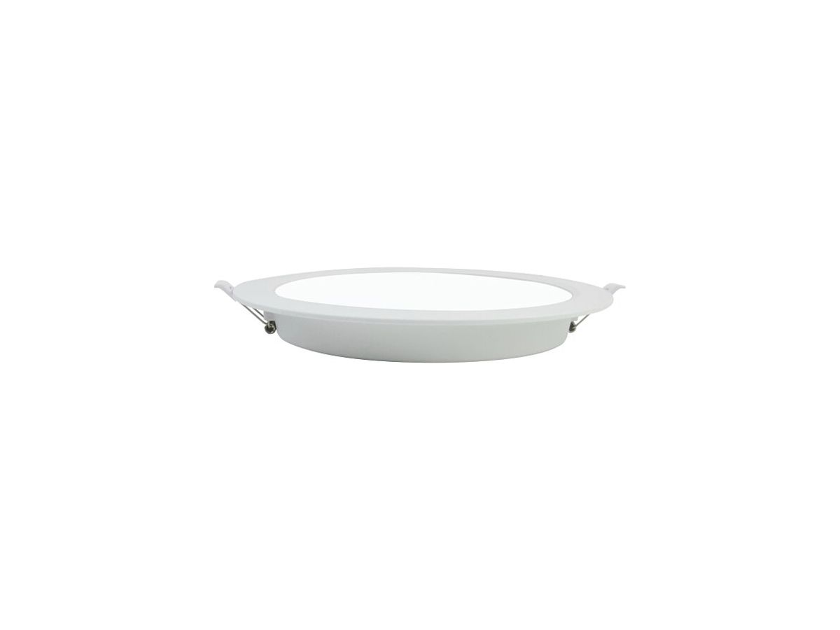 LED-Downlight DOTLUX CIRCLEflat 12W 900lm 4000K 120° Ø175mm weiss