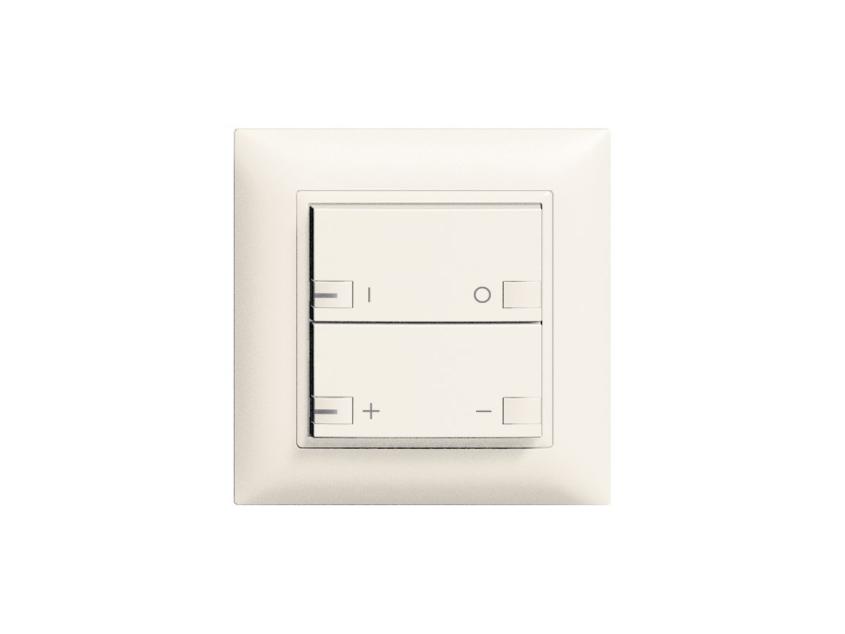 UP-Frontset ON-OFF Dimmer 2T mit LED ZEP EDIZIOdue weiss