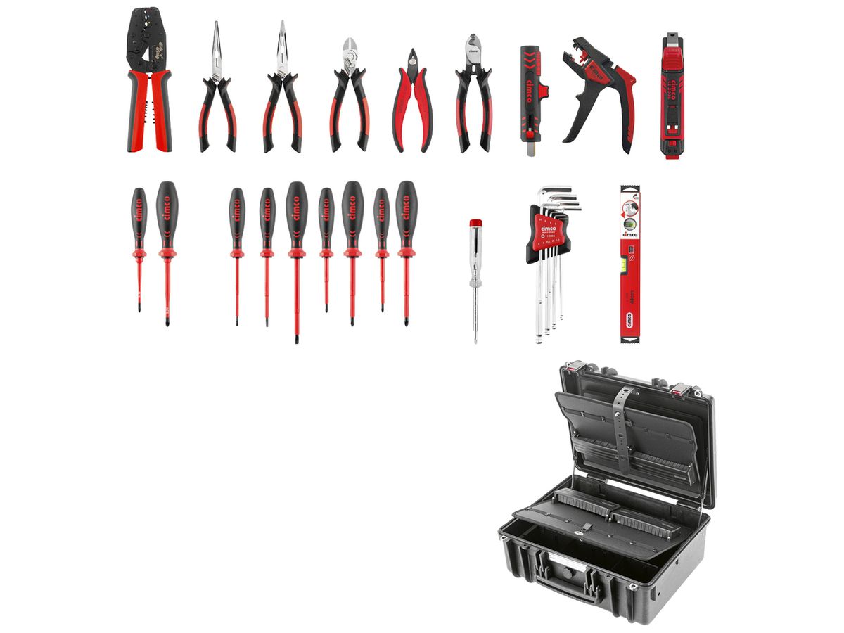 Werkzeugkoffer Cimco Gigant-S Electric 31-tlg Koffer