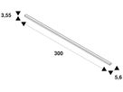 EB-Stromschiene SLV S-TRACK DALI 3-phasig 230V Aluminium 3000mm schwarz
