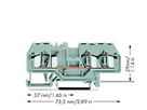 Durchgangsklemme WAGO 4mm² grau