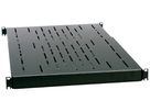 Schwerlastfachboden 19" apraNET VARIplain, T=455…780mm max. 150kg, schwarz