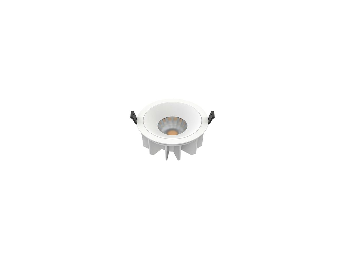 LED-Downlight SLV DOWNLIGHT P 30 15W 2700lm 4000K IP54 WB DALI Ø165×82mm weiss