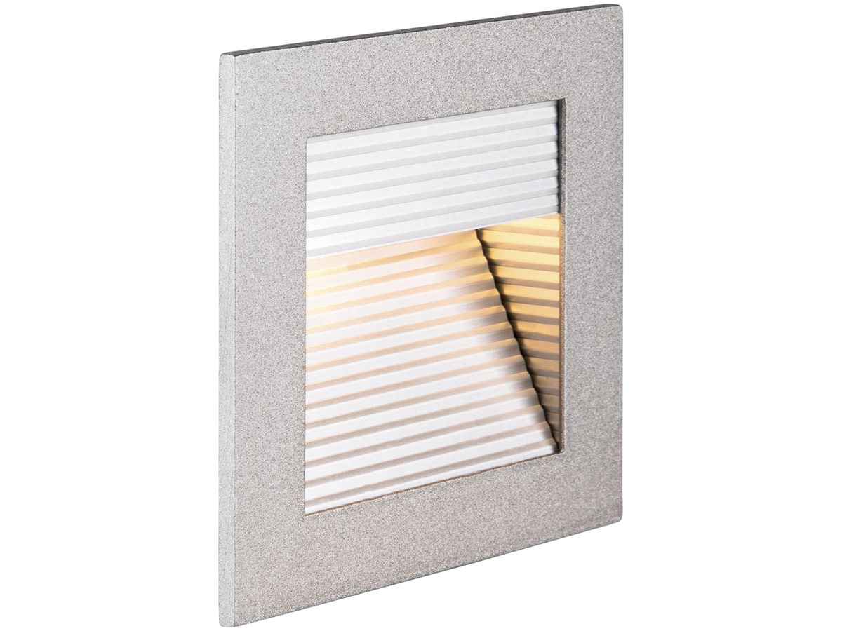 EB-LED-Wandleuchte SLV FRAME CURVE 3W 100lm 2700K 90×90×55mm silber