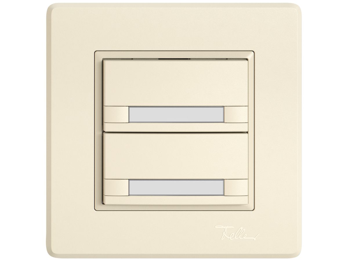 UP-KNX-Taster RGB EDIZIO.liv SNAPFIX® Temperaturfüh.o.LED Pap.2×T 2-Tbed.cr
