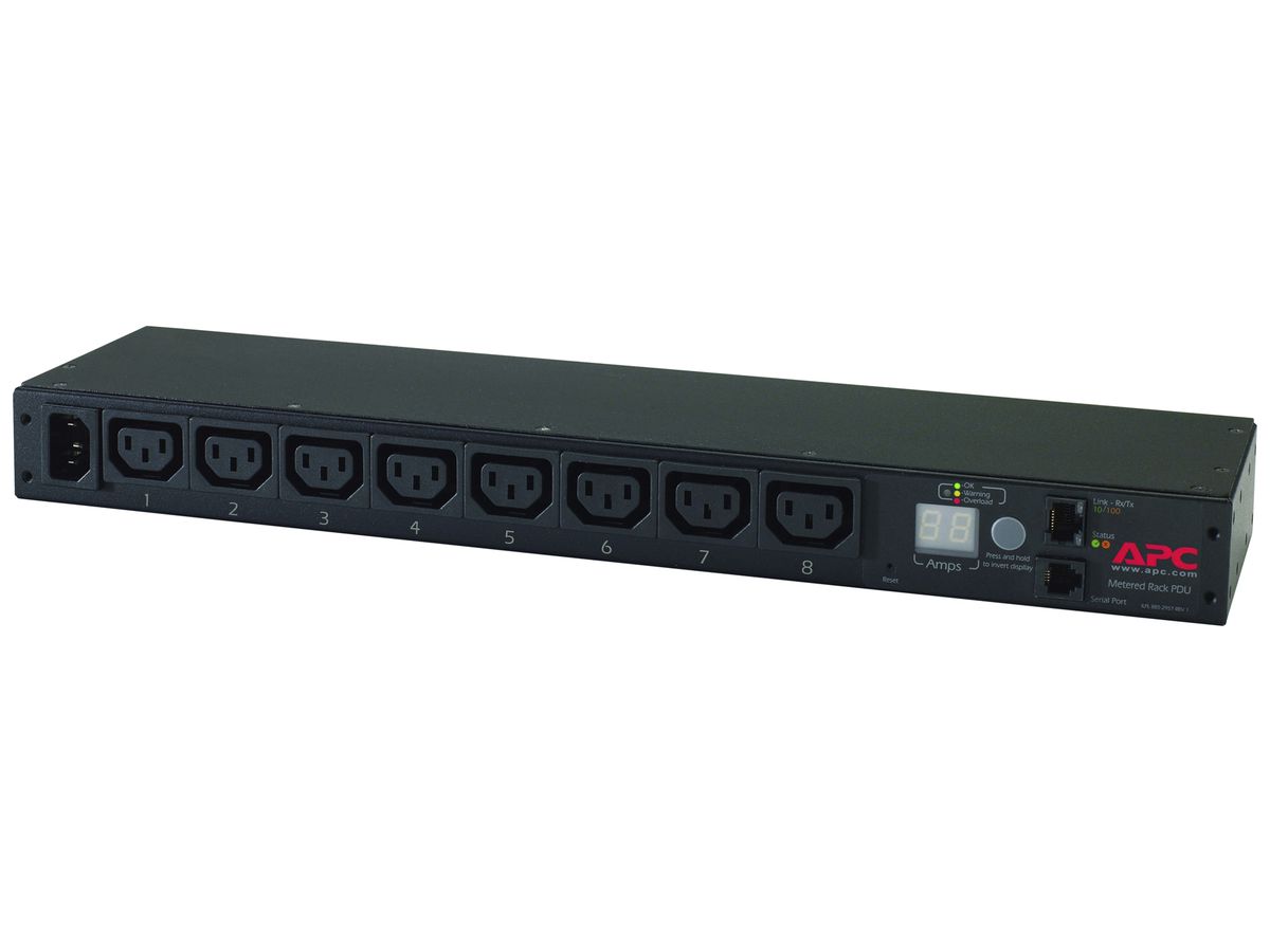 Steckdosenleiste mit Messfunktion 1HE 208V/12A 230V/10A 8×C13
