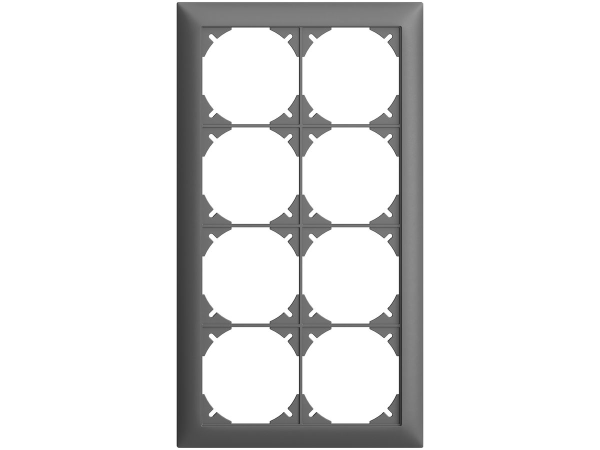 Abdeckrahmen EDIZIOdue 4×2 dunkelgrau