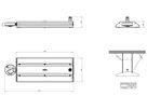 LED-Hallenstrahler GentleSpace PIR 102W 17000lm 840 IP65 42°×44° DIM 254×719