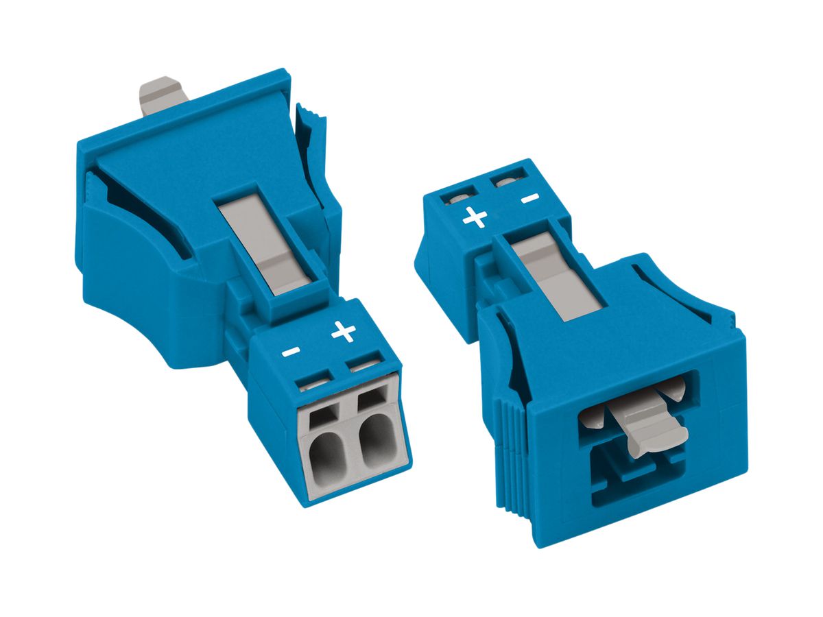 Stecker WAGO 2L 0.25…1.5mm² blau Codierung I 16A 250V Snap-In